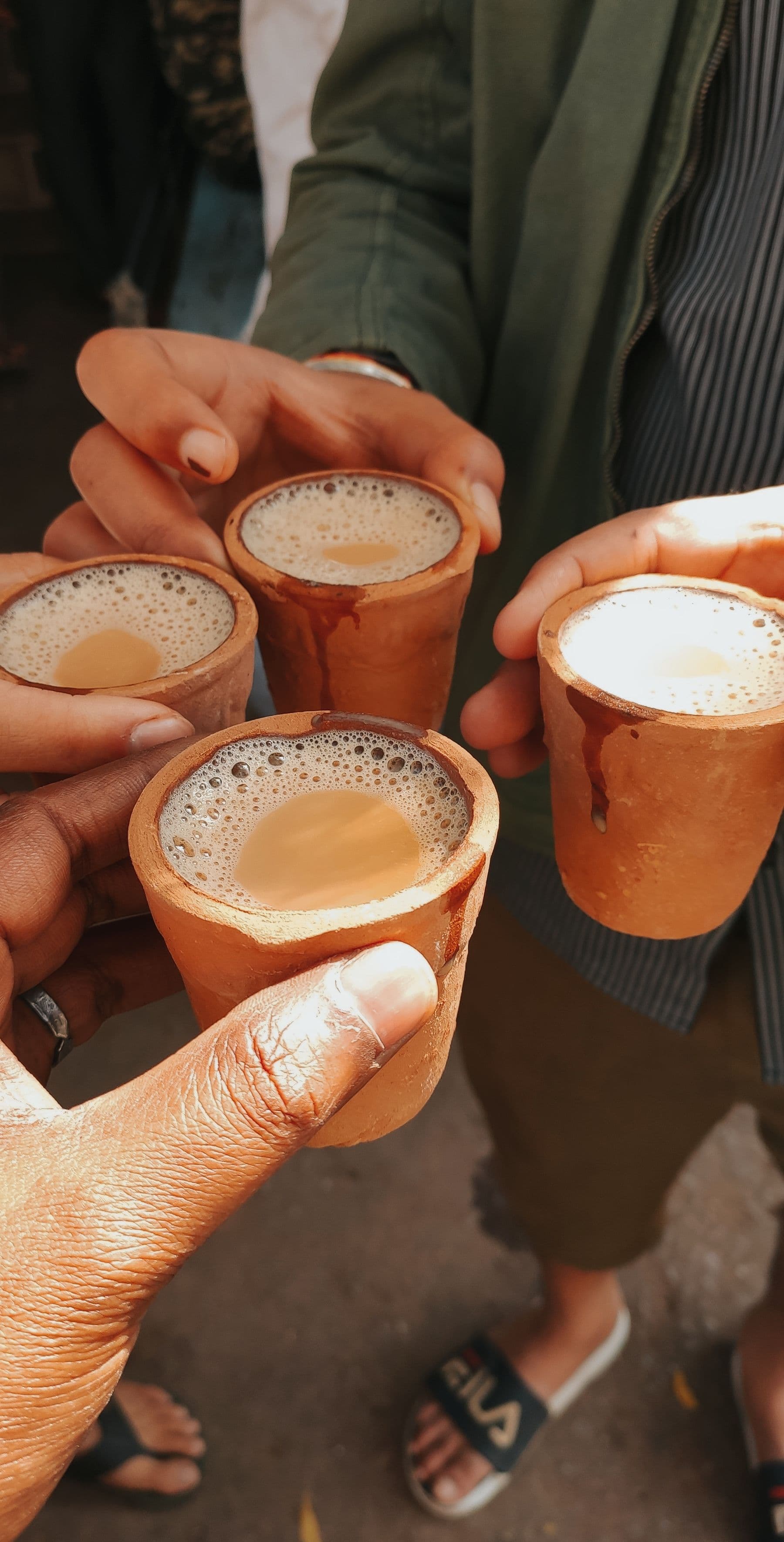 A toast in clay kulhads